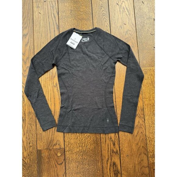Smartwool Women’s Merino 250 Baselayer Top Charcoal Heather Small NWT - Picture 1 of 7